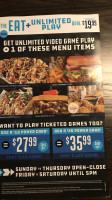 Dave Buster's Fort Myers menu
