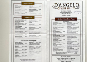 D'angelo Italian Market menu