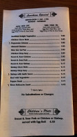 Peking Chinese menu