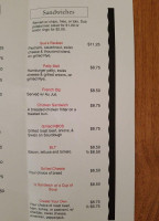 Debbie Sue's Cafe menu