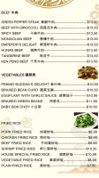 Hunan Chinese Restaurant menu