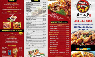 Shelby Wok N Roll menu