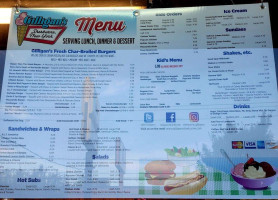 Gilligan's Island menu