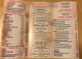 California Burgers menu