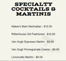Smethport Drive In menu