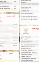 Lo Duca Pizza menu