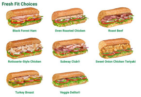 Subway menu