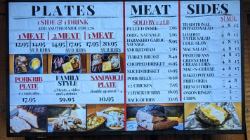Bighams Smokehouse menu
