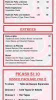 Bodega Spanish Tapas Lounge menu
