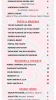 Bodega Spanish Tapas Lounge menu