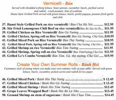 JoJo's Tap House menu