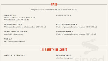 North Italia Washington DC menu