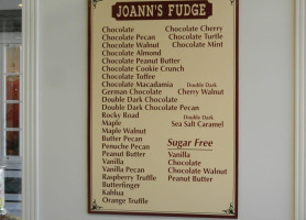 Ryba's Fudge Shop menu