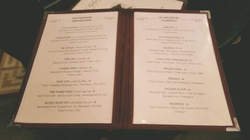 Le Colonial menu