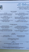 Le Colonial menu