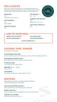 The Keg Steakhouse menu