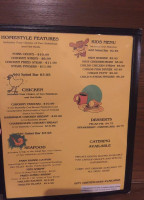 H Steakhouse menu