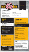 Ebby's North menu