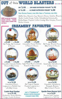 Creamery menu