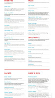 El Barrio Burritos menu