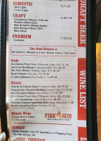 Farrelli's Pizza Pool Co menu