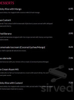 Bua Thai Cuisine menu