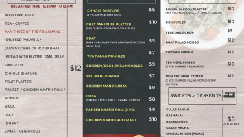Kfc menu