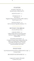 20/twenty menu