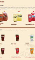 Popeyes Louisiana Kitchen menu