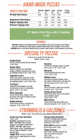 Season's Pizza menu