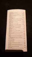 The Oxford Saloon menu