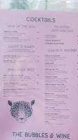 Breakfast And Bubbles menu