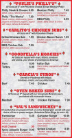 Pacino's Pizzeria menu