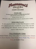 Western Pizza menu