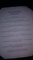 Western Pizza menu