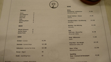 Tuna Kahuna menu