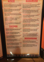 Fiesta Mexicana menu