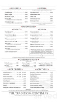 Twin Oaks. menu