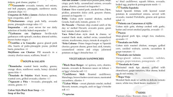 Gustazo menu