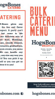 Hog N Bones menu