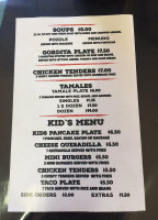 Izzy's Italian menu