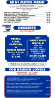Dirty Don's Oyster Grill menu