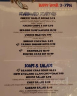 Seaside Raw Bar menu