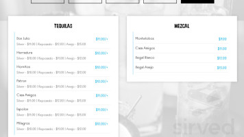 The Stuft Bird menu