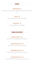 Shareef's Grill menu