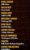 Cutlass Grille menu