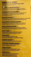 Shenanigan's menu