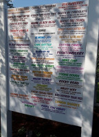 Bogeys Ice Cream menu