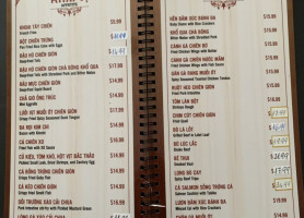 Tai Loi menu