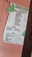 Island Cuisine menu